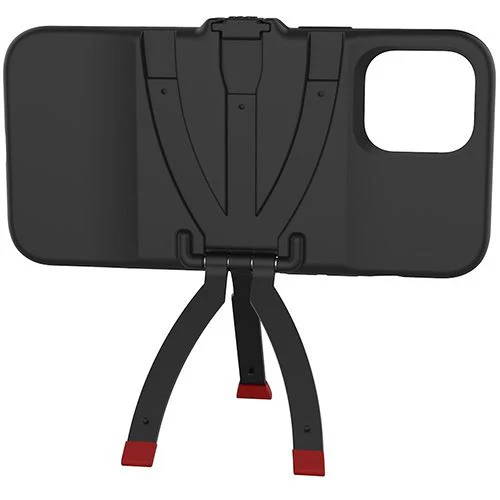 Capa StandPoint Joby para Apple iPhone 12 | iPhone 12 Pro - Preto e Vermelho