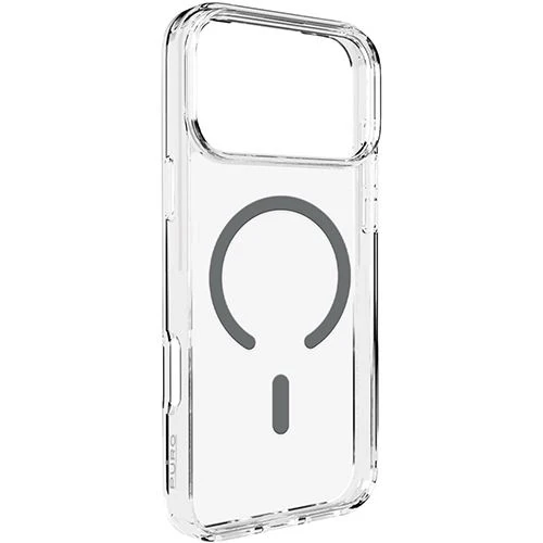 Capa TPU com MagSafe Puro Lite Mag para iPhone 17 Pro Max- Transparente / Castanho Chocolate