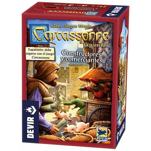 Expansão para Jogo de Tabuleiro Carcassone: Comerciantes e Construtores - Devir