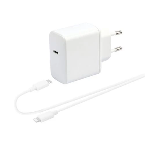 Carregador + Cabo USB-C para Lightning WeFix - 30W - Branco