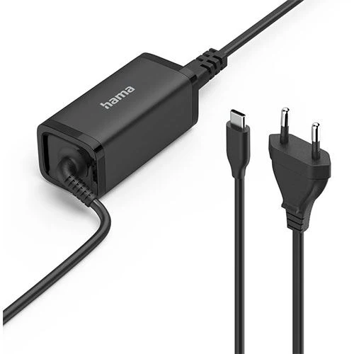 Carregador Hama USB-C Notebook Power 65W - Preto
