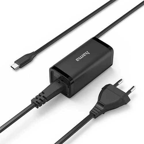 Carregador Hama USB-C Notebook Power 65W - Preto - Image 3