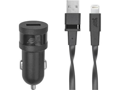 Carregador Isqueiro Rivacase 5 W + Cabo Lightning Preto (VA4215BD2)