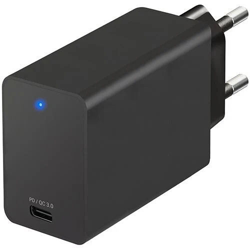 Carregador Temium USB-C PD 18 Watts - Preto