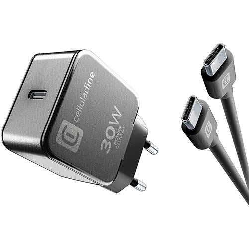 Carregador USB-C Cellularline - 30W - Preto