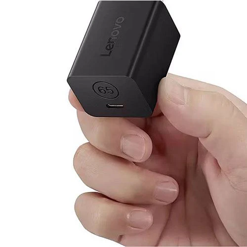 Carregador USB-C GaN Lenovo 65W + Cabo USB-C - Preto - Image 2