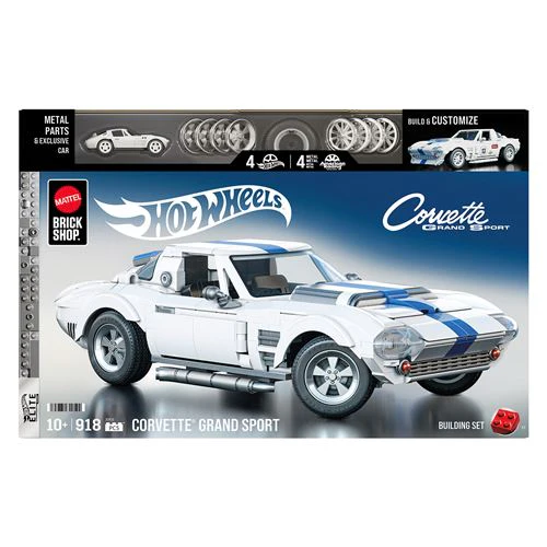 Carro Hot Wheels Speed Corvette Grand Sport - Series Corvette - Set de Construção 918 Peças - Mega | Mattel Brick Shop