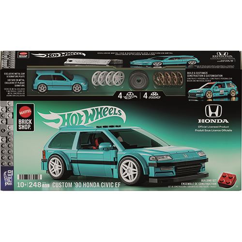 Carro Hot Wheels Speed Custom '90 Honda Civic EF - DIY - Mattel Brick Shop