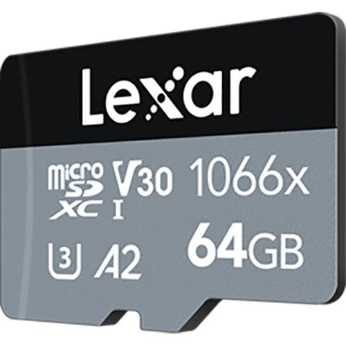 Cartão de Memória MicroSDXC Lexar Professional 1066x - 64GB - Silver