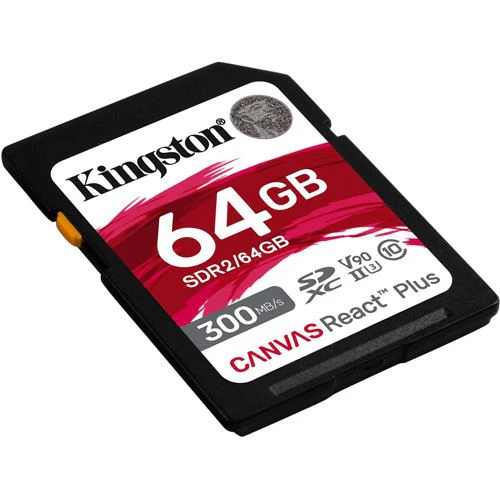 Cartão de Memória SD Kingston Canvas React Plus - 64GB - Image 2