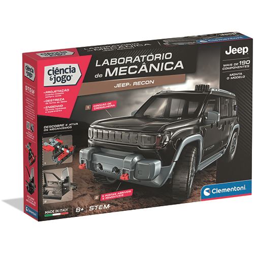 Ciência e Jogo Laboratório de Mecânica: Jeep Recon - STEM - Clementoni