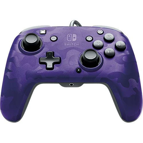 Comando Com Fios PDP Faceoff para Nintendo Switch - Púrpura
