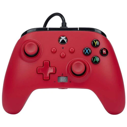 Comando Xbox PowerA com fios Enhanced - Vermelho