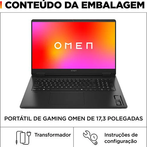 Computador Portátil Gaming OMEN by HP 17-db1007np | 17'' | NVIDIA® GeForce RTX™ 5060 | AMD Ryzen™ AI 9 365 | 32GB | 1TB SSD - Image 6