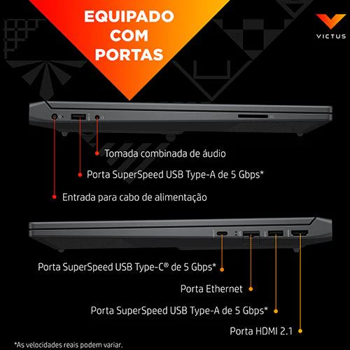 Computador Portátil Gaming Victus by HP 15-fb3007np | 15.6'' | NVIDIA® GeForce RTX™ 4050 | AMD Ryzen™ 7 8845HS | 16GB | 1TB SSD - Image 2