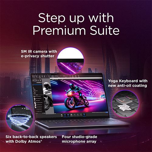 Computador Portátil Lenovo Yoga Pro 9 16IAH10-341 | OLED 16'' | NVIDIA® GeForce RTX™ 5060 | Intel® Core™ Ultra 9 285H | 32GB | 1TB SSD - Image 9