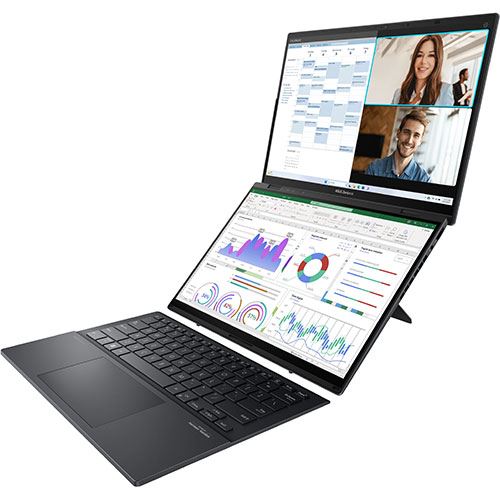 Computador Portátil Asus Zenbook Duo UX8406CA-U73AOHDCB1 | OLED 14" | Intel® Core™ Ultra 7 255H | 32 GB | 1TB SSD + Sleeve
