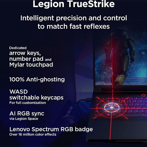 Computador Portátil Gaming Lenovo Legion Pro 7 16IAX10H-382 | OLED 16'' | GeForce RTX™ 5080 | Intel® Core™ Ultra 9 275HX | 64GB | 1TB SSD - Image 13