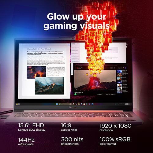 Computador Portátil Gaming Lenovo LOQ 15ARP10E-777 | 15,6'' | NVIDIA GeForce RTX™ 3050 | AMD Ryzen™ 7 170 | 16GB | 512GB SSD - Image 10