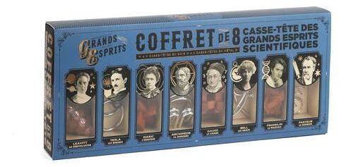 Conjunto 8 Quebra-Cabeças Grandes Mentes