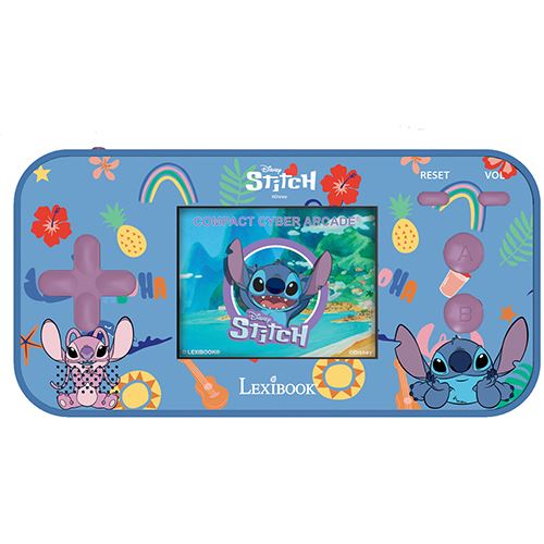 Consola de Jogos de Bolso Disney Stitch - Compact Cyber Arcade - Lexibook