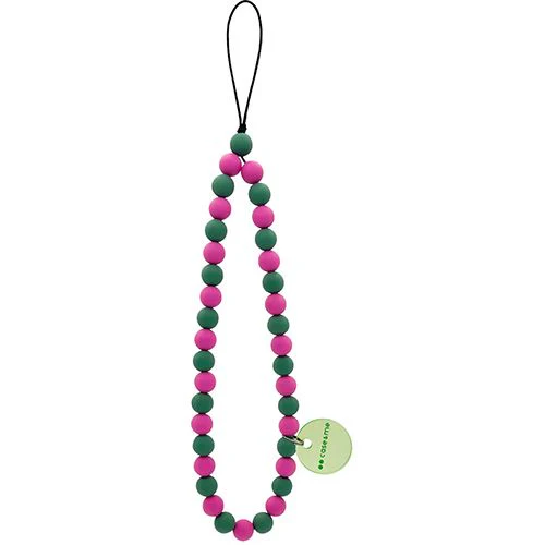 Cordão de Pulso para Smartphone Case and Me Jelly Beads - Verde / Rosa