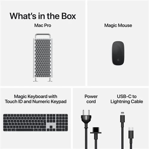 Mac Pro | 2023 | M2 Ultra 24-Core | 192GB | 8TB SSD | GPU 60-Core | Estrutura com Rodas | Prateado - Image 7