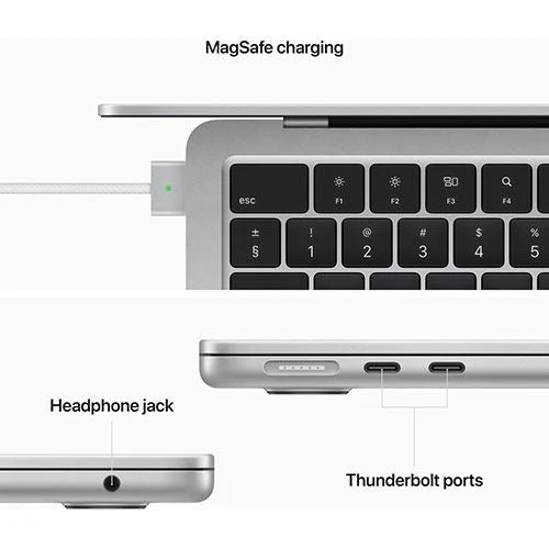 MacBook Air 13'' | 2022 | M2 | 8GB | 1TB SSD | GPU 10-Core | AC USB-C 67 W | Prateado - Image 6