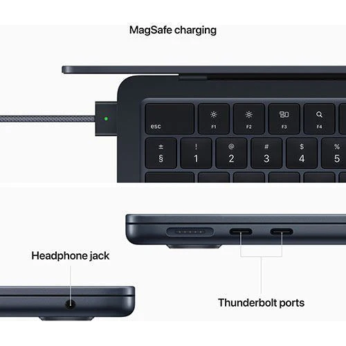 MacBook Air 13'' | 2022 | M2 | 8GB | 256GB SSD | GPU 10-Core | Meia-Noite - Image 6
