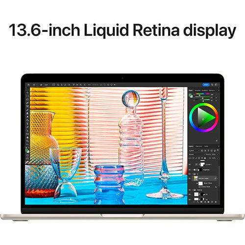 MacBook Air 13'' | 2022 | M2 | 8GB | 512GB SSD | GPU 10-Core | AC USB-C 67 W | Luz das Estrelas - Image 4