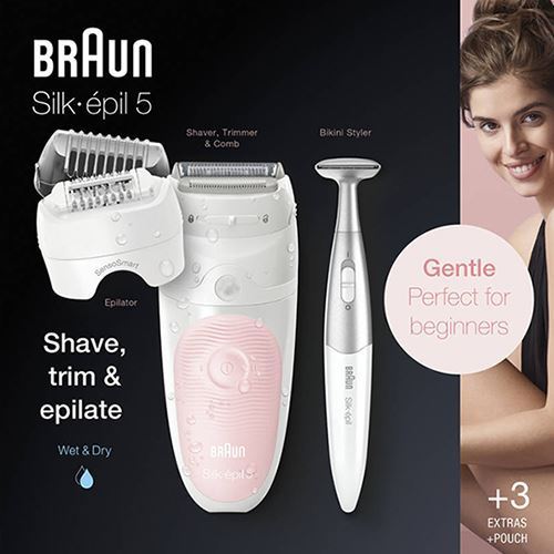 Depiladora Braun Silk Epil S5 5820 - Branco | Rosa - Outlet - Grade A - Image 3