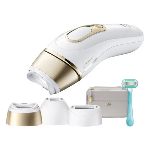 Depiladora Luz Pulsada IPL Braun Silk Expert S5 PL5221 - Branco | Dourado