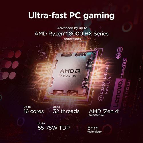 Desktop Gaming Lenovo LOQ Tower 26ADR10-869 | GeForce RTX 5060 | AMD Ryzen™ 7 8745HX | 32GB | 1TB SSD - Image 8