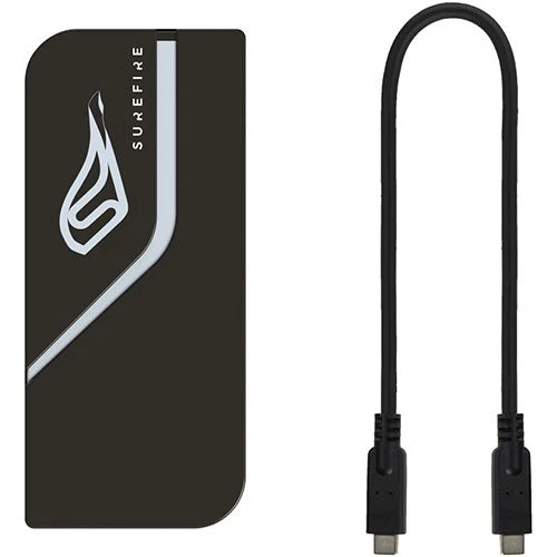 Disco Externo SSD Surefire Pyrodrive Slim - 1 TB - Preto / RGB