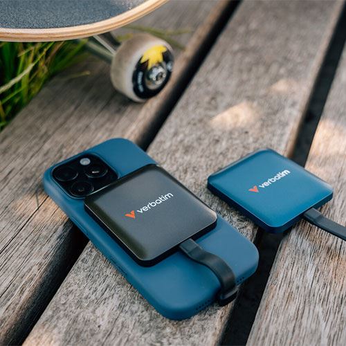 Disco Externo SSD Verbatim Snapback Magsafe 1TB - Cabo USB-C Moca Metálico - Image 4