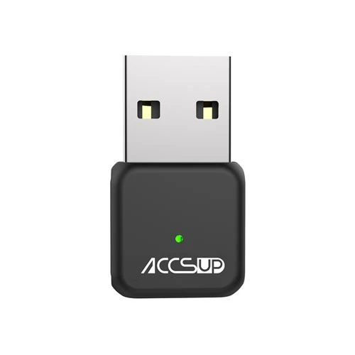 Dongle Wi-Fi USB Accsup AC600 V2 - Preto
