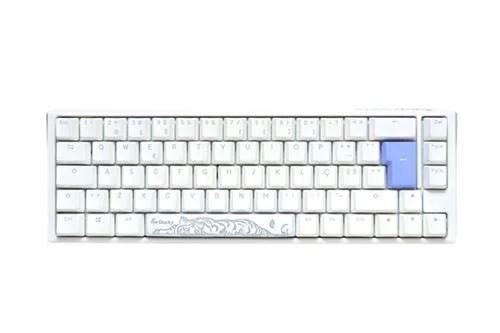 Teclado Gaming Mecânico Ducky ONE 3 Classic SF Pure White RGB - Layout PT - MX Silent Red