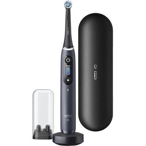 Escova de Dentes Elétrica Oral-B iO8 N + Estojo de Viagem - Preto - Outlet - Grade A