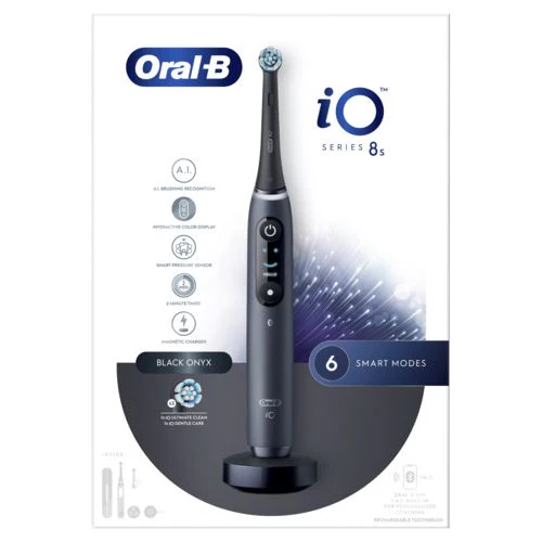 Escova de Dentes Elétrica Oral-B iO 8S + Estojo de Viagem - Preto - Image 2