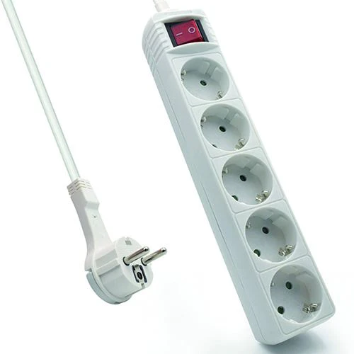 Tomada Ewent Power Strip Shuko 5x - Branco