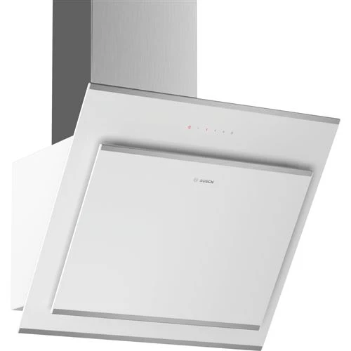 Exaustor de Parede Bosch Serie 4 DWK67IM20 | 45,4x59x50 cm | 660 m³/h | 57 dB | A | Aço inoxidável, Branco