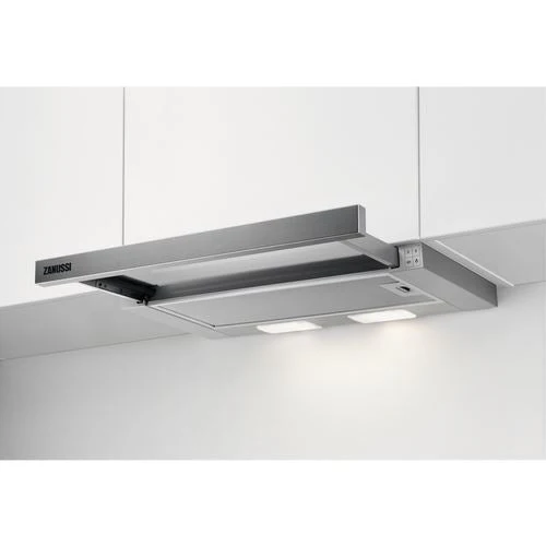 Exaustor Integrado Zanussi ZFP216S | 59,8x28,4 cm | 330 m³/h | 64 dB | C | Aço inoxidável