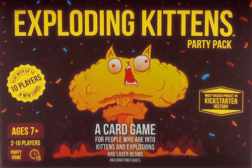 Jogo de Tabuleiro Jogo Exploding Kittens: Party Pack - Divercentro