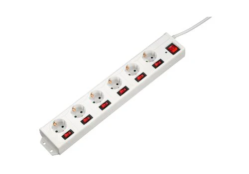 Extensão Elétrica Hama 6 Tomadas 1,4m (137239) Branco