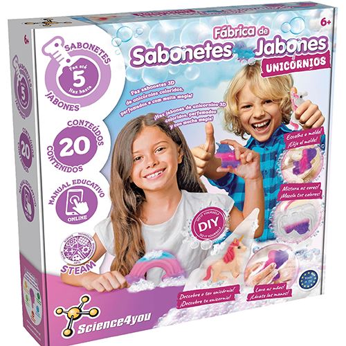 Fábrica de Sabonetes DIY em Forma de Unicórnios 3D - STEAM - Science4you
