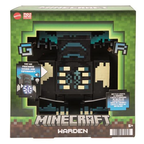 Figura Minecraft Warden com Luzes e Sons - Mattel