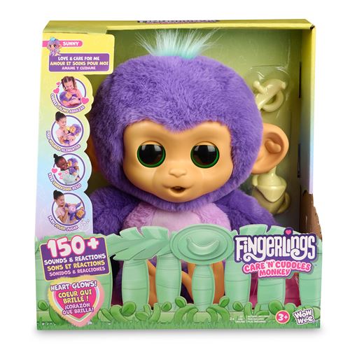 Fingerlings 2 - Peluche Macaco Interativo - Concentra