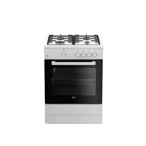 Fogão Beko FSG62000DWL | 85x60x60 cm | 4 Zonas | A | Branco