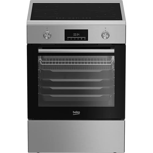 Fogão Elétrico Beko FBMA6930GX | Indução | 85x60x60 cm | 4 Zonas | A | Aço inoxidável
