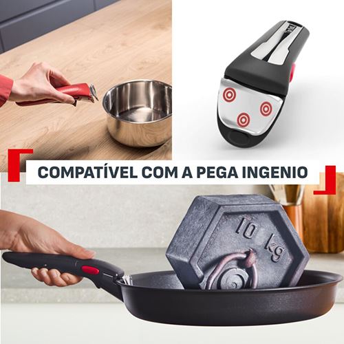 Frigideira Tefal P0050653 Frigideira Excellence Fusion 28 cm - Preto - Image 5